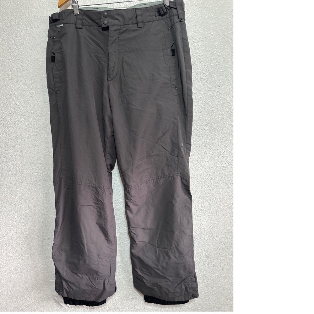 Columbia Mens Gray Insulated Snow Ski Pants BASE TRX Winter Sportswear